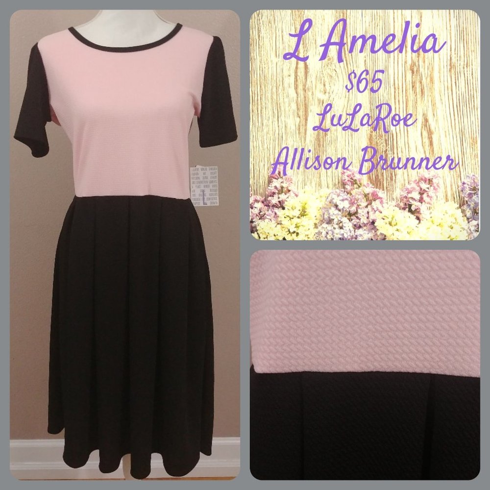 ⭐ Lularoe Amelia Dress - Large - NWT
